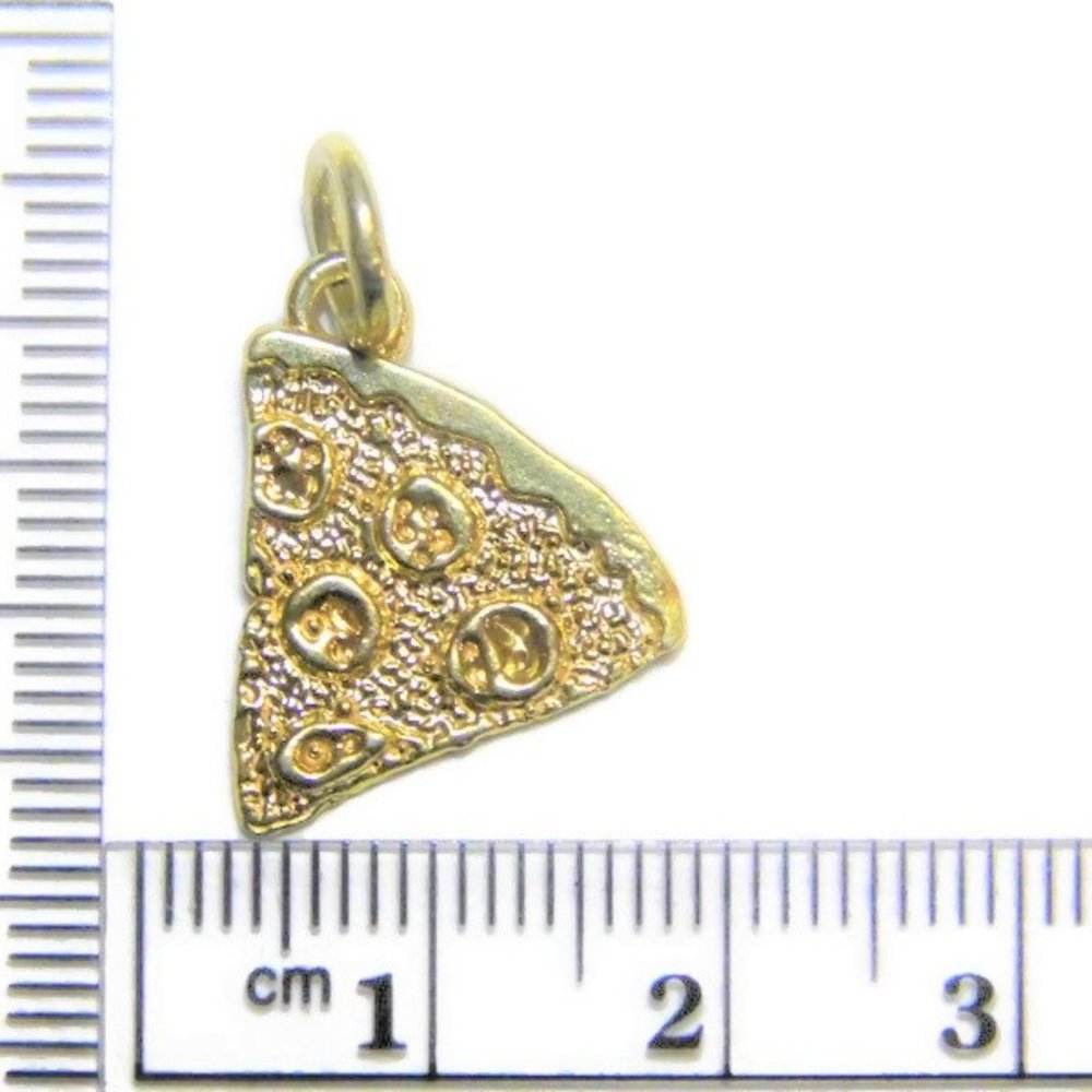 Slice of Pizza Pendant Charm 14k Yellow Gold!! - Picture 3 of 3